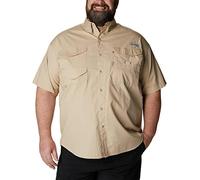 (TG. 2XT) Columbia, Camicia a Maniche Corte Bonehead da Uomo, Fossil, 2XL Tall -