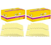 (TG. 3.1" x 6.7" (Confezione da 2)) Post-it Foglietti Super Sticky Canary Yellow
