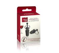 (TG. 3.2 x 8 x 15.6 cm) Vacu Vin Server e Tappo, Nero, 3.2 x 8 x 15.6 cm - NUOVO