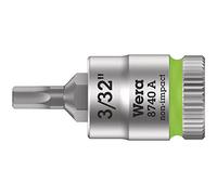Wera 05003381001 8740 A Zyklop - Bussola esagonale con attacco da 1/4", 3/32"
