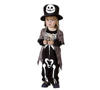 (TG. 3/4 anni (98/104)) Costume bambino Scheletrino Monello Skully Rascal (Tagli