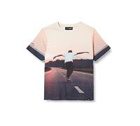 (TG. 3-4 anni) Desigual TS_Kiwi T-Shirt, Colore: Rosso, 3-4 Anni Bambino - NUOVO