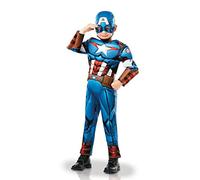 (TG. 3-4 anni) Rubies, costume di lusso ufficiale Captain America serie animata