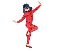(TG. 3-4) Rubies- Miraculous Ladybug Miracolosa Travestimento Ragazze, Multicolo