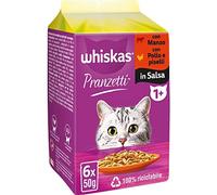 (TG. 3.6 kg (Confezione da 1)) Whiskas Pranzetti Carni e Verdure 1+ Adulto, Cibo