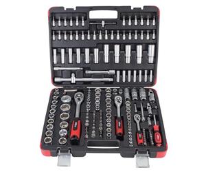 (TG. 3/8-Inch/1/4-Inch) Hilka Tools 01110171 Dr socket set, nero/argento, 3/20,3