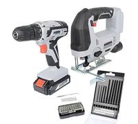 (TG. 3/8_pollice) Brüder Mannesmann Tools M17805 Cordless Combination Tool Set