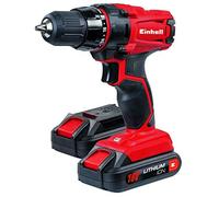 (TG. 3/8_pollice) Einhell 2x1,3 Ah TC-CD 18-2 Li Trapano a Batteria, 12 W, Rosso