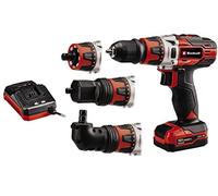 (TG. 3/8 pollici) Einhell Set Trapano a Batteria TE-CD 12/1 3X-Li Power X-Change