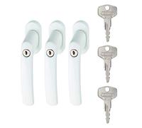 (TG. 3) Abus Fg200 Maniglia con Blocco Antifurto, Set di 3, Serratura a Spinta c