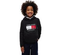 (TG. 3 anni) Tommy Hilfiger Bambini Felpa con Cappuccio TH X CF1 Graphic Flag Ho