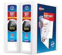 (TG. 3") Avery Raccoglitore a 3 anelli, anelli inclinati One Touch da 7,6 cm, co