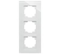 (TG. 3-fach) Kopp 405502011 - Cornice in vetro a 3 strati, colore: Bianco - NUOV