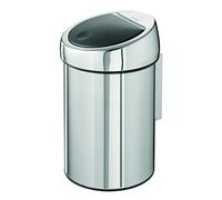 (TG. 3 litri) Brabantia Touch Bin Pattumiera, Metallo, Grigio (Inox Lucido), 18.