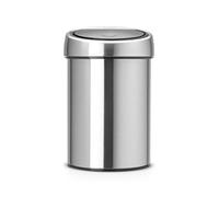 (TG. 3 litri) Brabantia Touch Bin Pattumiera, Metallo, Grigio (Inox Satinato), 3