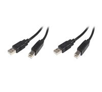 (TG. 3 m (Confezione da 2)) StarTech.com USB2HAB3M Cavo USB 2.0 per Stampante, A