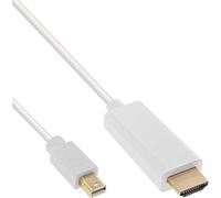 (TG. 3 m) InLine 17173I cavo e adattatore video 3,05 m mini DisplayPort HDMI Bia
