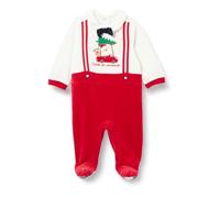 (TG. 3 mesi) Chicco, Tutina Natale in ciniglia con piedino, Bimbo 0-24, Rosso (8