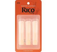 (TG. 3-Pack) Confezione da 3 ance Rico per sassofono baritono, durezza 1,5 - NUO