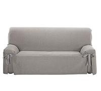 (TG. 3 Posti) Martina Home Riga Copridivano Fiocchi, Cotone, Grigio, 3 Posti - N