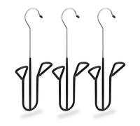 (TG. 3 pz.) Relaxdays Set da 3 Grucce, Supporto con Rivestimento Antiscivolo, pe