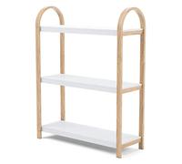 (TG. 3 Ripiani) Umbra Bellwood Mensola Indipendente, Bianco/Naturale - NUOVO