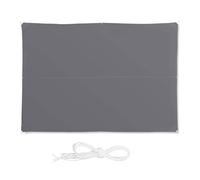 (TG. 3 X 4 M) Relaxdays, Grigia Tenda a Vela Rettangolare, Idrorepellente, Anti