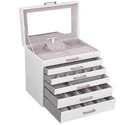 (TG. 30,5 x 31,5 x 21,5 cm (L x P x A)) SONGMICS Scatola portagioie grande, port