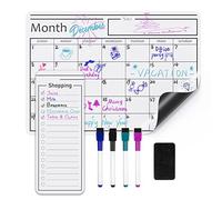 (TG. 30,5 x 43,2 cm) Amazon Basics Foglio magnetico cancellabile, con calendario