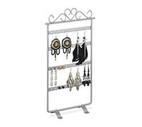 (TG. 30,5x16,5x6,5 cm) Relaxdays Espositore Portaorecchini, Orecchini Pendenti e
