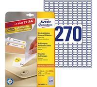 (TG. 30 Blatt, 8100 Etiketten) Avery, 6750 etichette riposizionabili (25 fogli x