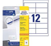(TG. 30 Blatt) Avery A4 (210 x 297 mm), 2700 etichette (25 fogli x 12), colore: