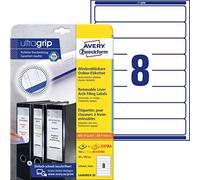 (TG. 30 Blatt) Avery L6060REV-20 - Etichette universali, 34 x 192 mm, 20 fogli p