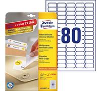 (TG. 30 Blatt) Avery Zweckform Etichette per prezzi, 35,6x16,9mm, 2000 etichette