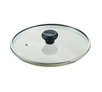 (TG. 30 cm) Moneta Coperchio Piatto, Vetro, Trasparente, Diametro 30 cm - NUOVO