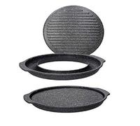 (TG. 30 cm) Tognana Mythos, Barbecue Grill Rotondo 33 x 36 cm, Alluminio, Nero -