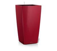 (TG. 30) Lechuza 18183 - Vaso Cubico 30", Set Completo, Colore: Rosso Scarlatto