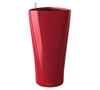 (TG. 30) Lechuza Delta 30, Vaso in Resina per Piante, Set Completo - Rosso Scarl