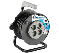 (TG. 30 m) Electraline 20867017 Avvolgicavo g, 30 m, colore: nero - NUOVO