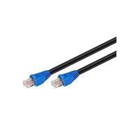 (TG. 30 mètres) Goobay 94393 CAT 6 Cavo Patch per Esterni, U/UTP, Nero, 30m Lun