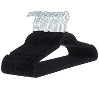 (TG. 30 unit ) Amazon Basics Gruccia in Velluto con portapantaloni, 30 unit , Ne