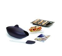 (TG. 30 x 25 x 15 cm) Lékué pane guscio/Stampo per baguette Set, Silicone, Mar