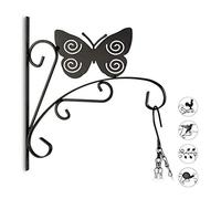 (TG. 30 x 28 x 2 cm) Relaxdays 10020695_624 Appendi-vasi con Farfalla Ganci Port