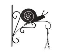 (TG. 30 x 28 x 2 cm) Relaxdays 10020695_625 Appendi-vasi con Lumaca Ganci Portav