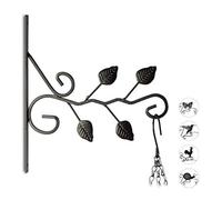 (TG. 30 x 28 x 2 cm) Relaxdays 10020695_626 Appendi-vasi con Foglie Ganci Portav