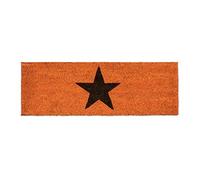 (TG. 30 x 30 cm) Relaxdays Zerbino per Ingresso con Stella, PVC, Arancio, 30 x 3