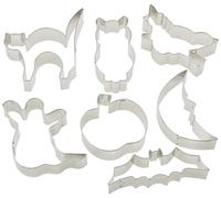 (TG. 30 x 30 x 30 cm) IBILI Set 7 stampi per Biscotti Halloween, Acciaio, Metall