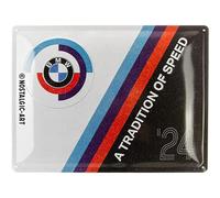 (TG. 30 x 40 cm) Nostalgic-Art Targhe Vintage BMW - Speed - Idea Regalo per