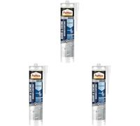 (TG. 300 ml (Confezione da 3)) Pattex Bagni&Cucine Rapido Trasparente, Silicone