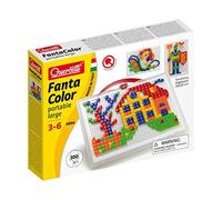 (TG. 300 Pezzi) Quercetti- Fanta Color Portable Large Gioco di Composizione, Mul